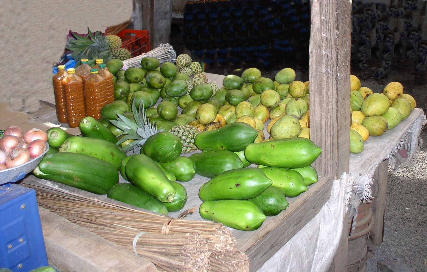 Varit de fruits sur le March