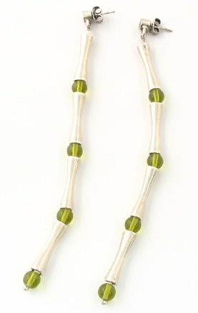 boucles d'oreilles en bambou